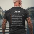 Fun Doctor Definition 医師シャツ 外科医へのギフトに メンズTシャツ バックプリント 高齢者への贈り物