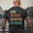 German First Name Leica メンズTシャツ バックプリント 高齢者への贈り物
