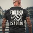 Physics Friction Is A Drag PunメンズTシャツ バックプリント 高齢者への贈り物