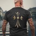The Goldcross Champagnegold Diamond メンズTシャツ バックプリント 高齢者への贈り物