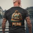 Grafico マルチカラー Chullo Peruano Machu Pichu メンズTシャツ バックプリント 高齢者への贈り物