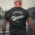 Hamada Local 浜田ローカル 故郷 メンズTシャツ バックプリント 高齢者への贈り物