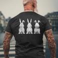 Haustier Besitzer Geschenkidee Niedliches Kaninchen Hase T-Shirt mit Rückendruck Geschenke für alte Männer