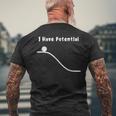 I Have Potential Energy Physics Joke メンズTシャツ バックプリント 高齢者への贈り物
