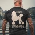 I Havetandards プードル キュート スタンダード プードル メンズTシャツ バックプリント 高齢者への贈り物