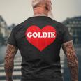 I Heart Goldie I Love Goldie カスタマイズ可 メンズTシャツ バックプリント 高齢者への贈り物
