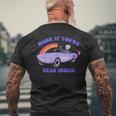 Honk If You're Dead Inside デザイン メンズTシャツ バックプリント 高齢者への贈り物