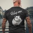Hug Me ジャンガリアンハムスター アートデザイン 可愛い おしゃれ 動物 齧歯類 メンズTシャツ バックプリント 高齢者への贈り物