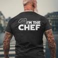 メンズ I'm The Chef クッキングハット フードクッキング シェフ キッチン フードクック メンズTシャツ バックプリント 高齢者への贈り物