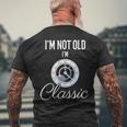 I'm Not Old I'm Classic 面白いヴィンテージ時計 メンズグラフィック 長袖tシャツ メンズTシャツ バックプリント 高齢者への贈り物