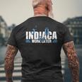 Indiaca First Work Later Handhuttlecock Peteca Indiaca メンズTシャツ バックプリント 高齢者への贈り物