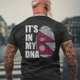 It's In My Dna ネパール ネパール国旗 指紋 メンズTシャツ バックプリント 高齢者への贈り物