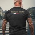 J'aime Boulogne-Sur-Mer Nom Deille En France T-shirt imprimé au dos Cadeaux pour les vieillards
