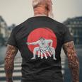 Japaneseumo Wrestler Japan Anime メンズTシャツ バックプリント 高齢者への贈り物