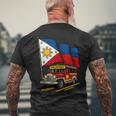 Jeepney フィリピン国旗 誇り高きフィリピンのお土産 メンズTシャツ バックプリント 高齢者への贈り物