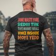 Jone Waste Yore Toye Monme Jones Waste Your Time メンズTシャツ バックプリント 高齢者への贈り物