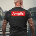Junglist Movement Drum And Bass Music For Junglist メンズTシャツ バックプリント 高齢者への贈り物