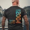 Légendaire Depuis 2004 Avril 2004 Rétro Année 2004Intage T-shirt imprimé au dos Cadeaux pour les vieillards