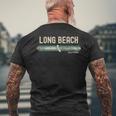 Long Beach Ca メンズTシャツ バックプリント 高齢者への贈り物