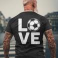Loveoocer 愛を言うサッカー メンズTシャツ バックプリント 高齢者への贈り物
