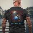 M78 拡散星雲メシエ 78 宇宙天文学 メンズTシャツ バックプリント 高齢者への贈り物