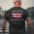 Make America Great Britain Again ドナルド・トランプ 面白いシャツ メンズTシャツ バックプリント 高齢者への贈り物