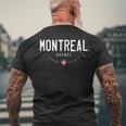 Montreal Quebec Canada メンズTシャツ バックプリント 高齢者への贈り物