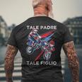 Motocross Papà Figlio Padre Enduro Moto T-shirt da uomo con stampa posteriore Regalos para ancianos