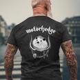 Motorhedge ヘビーメタル ハリネズミ ハリネズミ メンズTシャツ バックプリント 高齢者への贈り物