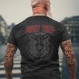 Muay Thai Thailand Kick Boxing Club Tiger Muay Thai メンズTシャツ バックプリント 高齢者への贈り物