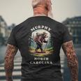 Murphy North Carolina NC Blue Ridge Hiking Bear Men's Back Print T-Shirt Gifts for Old Men