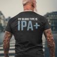My Blood Type Is Ipa クラフトビール Ipa ペールエール メンズTシャツ バックプリント 高齢者への贈り物