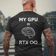 My Gpu Rtx Infinite、グラフィックスカードユニット Rtx Endless メンズTシャツ バックプリント 高齢者への贈り物