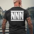 Nnn No Nut November メンズTシャツ バックプリント 高齢者への贈り物