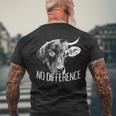 No Difference ワンライフ 違いはありません ベジタリアン 動物愛好家 ビーガン 長袖tシャツ メンズTシャツ バックプリント 高齢者への贈り物