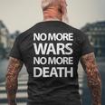 No More Wars No More Death メンズTシャツ バックプリント 高齢者への贈り物