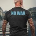 No War Peace No War No WarNo War メンズTシャツ バックプリント 高齢者への贈り物