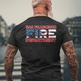 Pompiers Dean Francisco Californie T-shirt imprimé au dos Cadeaux pour les vieillards