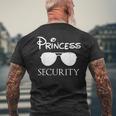 Princessecurity On Duty Family Guardian Officer メンズTシャツ バックプリント 高齢者への贈り物