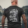Problem Cat I Have A Problem Edgy Cat メンズTシャツ バックプリント 高齢者への贈り物