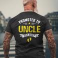 メンズ Promoted To Uncle Est 2027Oon To Be Dad メンズTシャツ バックプリント 高齢者への贈り物