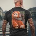 Punch The Monkey Meme X Ape Cute Punch Monkey Baby Meme メンズTシャツ バックプリント 高齢者への贈り物