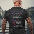 Python Eat Code スリープリピート メンズTシャツ バックプリント 高齢者への贈り物