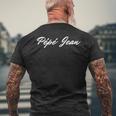 Pépé Jean Clothing おもしろギフト 似顔絵 有名ブランド メンズTシャツ バックプリント 高齢者への贈り物