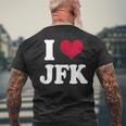 Retrointage I Heart Jfk John F Kennedy メンズTシャツ バックプリント 高齢者への贈り物