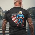 Sebastian Usa イーグル スーパーヒーロー 男の子用 名前 セバスチャン メンズTシャツ バックプリント 高齢者への贈り物