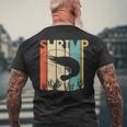 Shrimp エビ 動物 メンズTシャツ バックプリント 高齢者への贈り物
