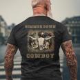 Simmer Down カウボーイウエスタンウェア メンズTシャツ バックプリント 高齢者への贈り物