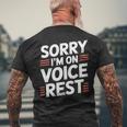 Sorry I'm Onoice Rest ボーカル合唱団の歌手休憩 メンズTシャツ バックプリント 高齢者への贈り物