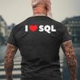 Sql大好き メンズTシャツ バックプリント 高齢者への贈り物